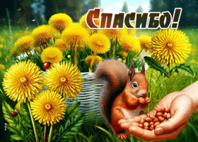 Picture приветливая гиф-открытка, спасибо тебе огромное