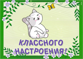 Picture приятная открытка с пожеланием классного настроения
