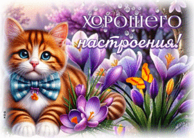 Postcard пронизывающая гиф-открытка, хорошего настроения