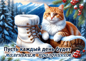 Postcard пусть каждый день будет маленьким праздником