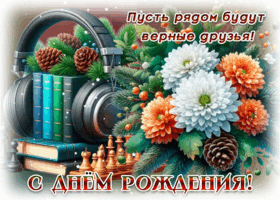 Postcard пусть рядом будут верные друзья