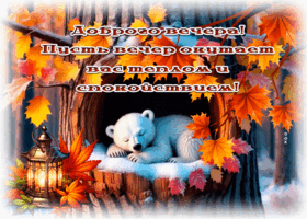 Postcard пусть вечер окутает вас спокойствием