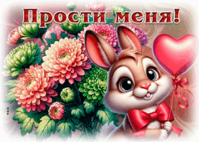 Picture радостная открытка, прости и будь счастлива