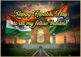 Postcard republic day