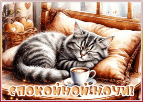 Postcard романтичная гифка спокойной ночи