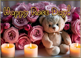 Postcard rose day