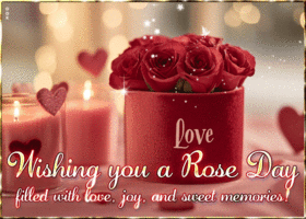 Postcard rose day