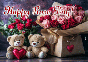 Postcard rose day