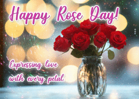 Postcard rose day