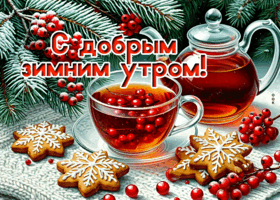 Postcard с добрым зимним утром