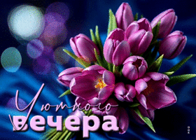 Postcard самобытнейшая гиф-открытка, уютного вечера