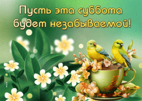 Picture сказочная гиф-открытка, пусть суббота будет незабываемой