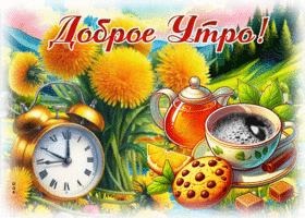 Picture светлая гиф-открытка, чудесного утра вам