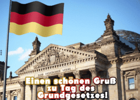 Postcard tag des grundgesetzes