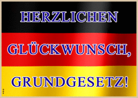 Postcard tag des grundgesetzes