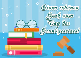 Postcard tag des grundgesetzes