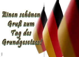 Postcard tag des grundgesetzes