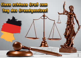 Postcard tag des grundgesetzes