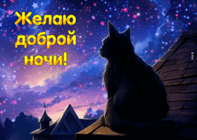 Postcard таинственная открытка желаю доброй ночи