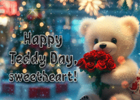 Postcard teddy day