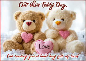 Postcard teddy day