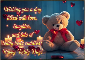 Postcard teddy day