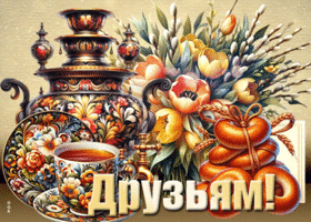 Picture трепетная гиф-открытка, друзьям моим