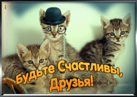 Открытка трогательная картинка друзьям