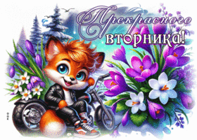 Picture творческая гиф-открытка, прекрасного вторника