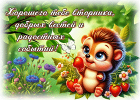 Picture тёплая гиф-открытка, хорошего тебе вторника