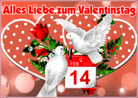 Postcard valentinstag