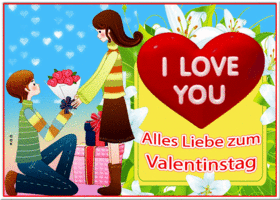 Postcard valentinstag
