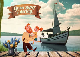 Postcard vatertag