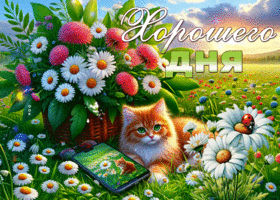 Picture веселая гиф-открытка, хорошего летнего дня