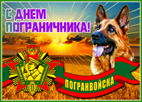 Picture яркая открытка день пограничника