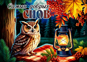 Picture задорная гиф-открытка, самых добрых снов