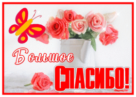 Postcard замечательная открытка большое спасибо