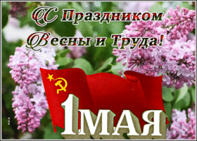 Postcard замечательная открытка с 1 мая