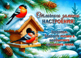 Postcard здоровья, бодрости желаю и необъятного душевного тепла