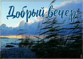 Открытка желаю доброго вечера