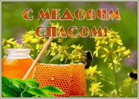 Картинка живая открытка медовый спас