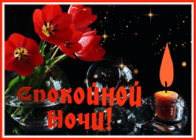 Picture живая картинка спокойной ночи со свечой